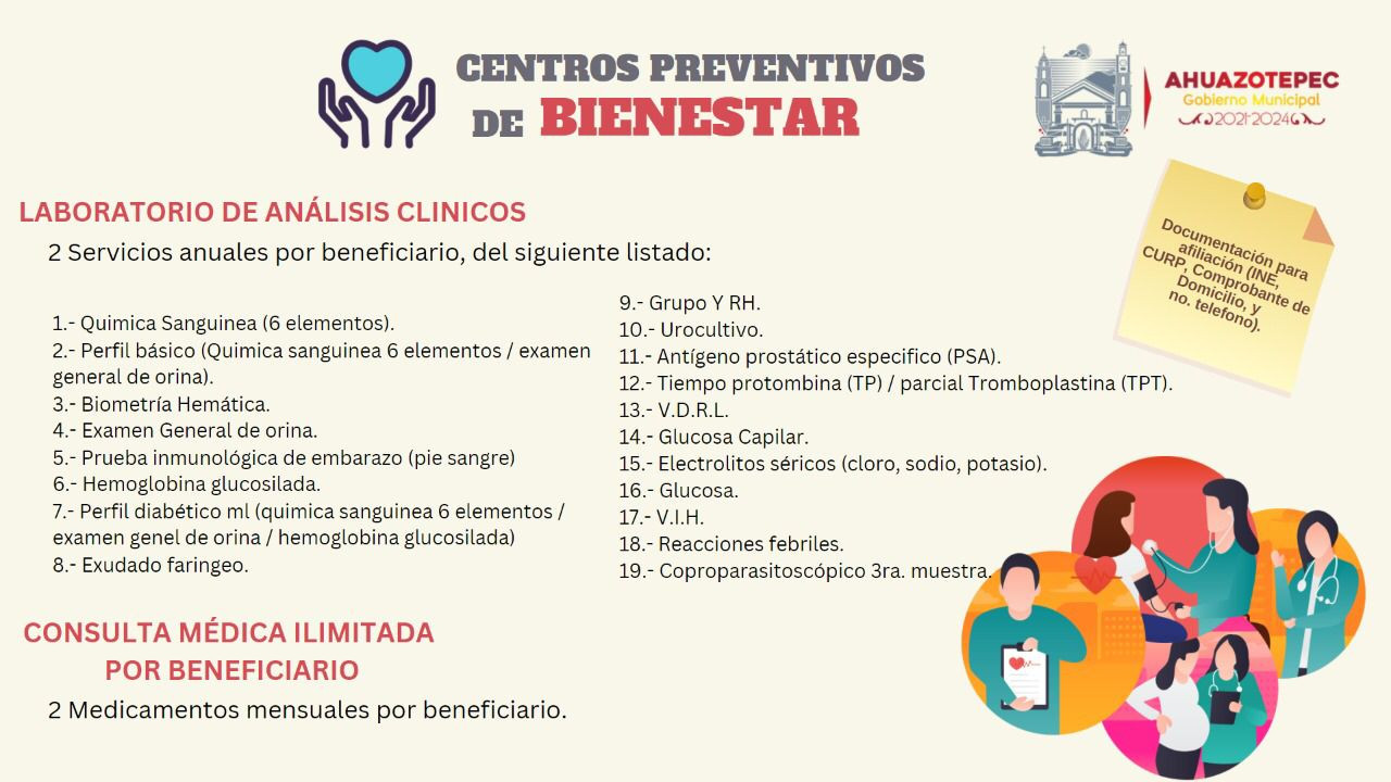 PROGRAMA DE CENTROS PREVENTIVOS DE BIENESTAR